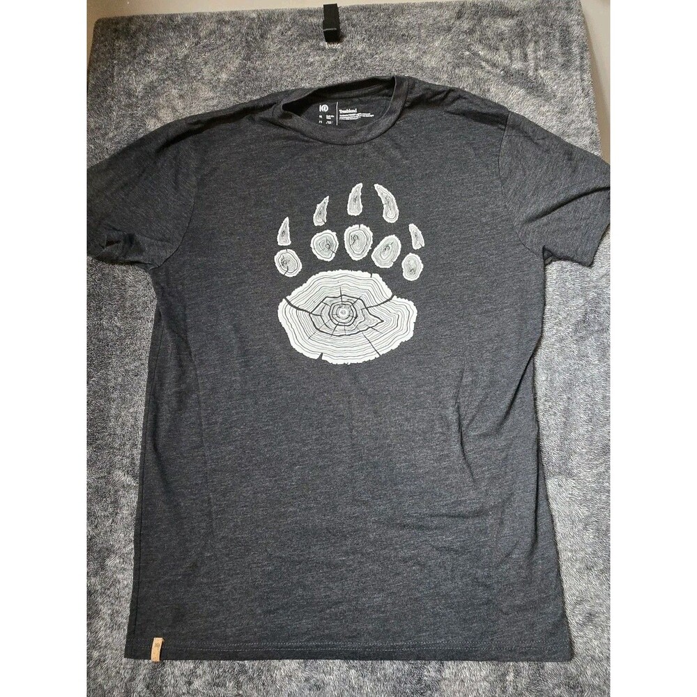 Tentree Men’s M  Dark Gray Treeblend Crew Neck T-Shirt Bear  Claw